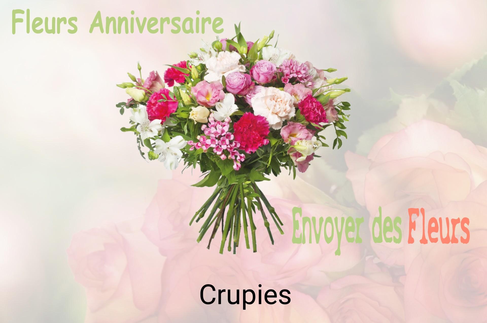 Bouquet de fleurs d’anniversaire livré à Crupies